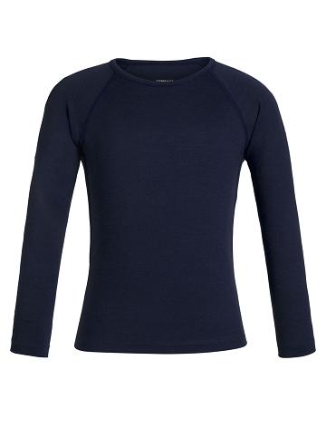 Icebreaker Merino 200 Oasis Crewe Thermal Top Lasten Long Sleeve Laivastonsininen | FI 1943HAPK